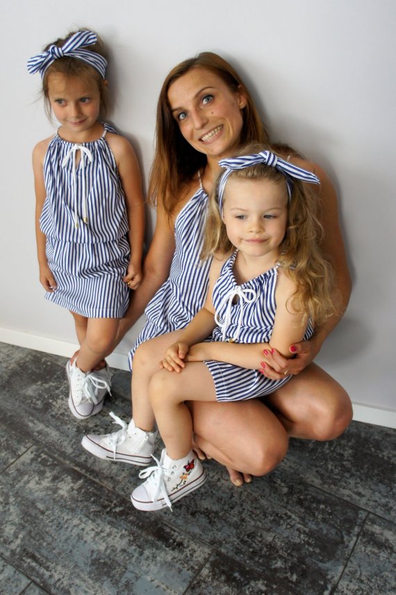 Námornícke šaty set 1+1